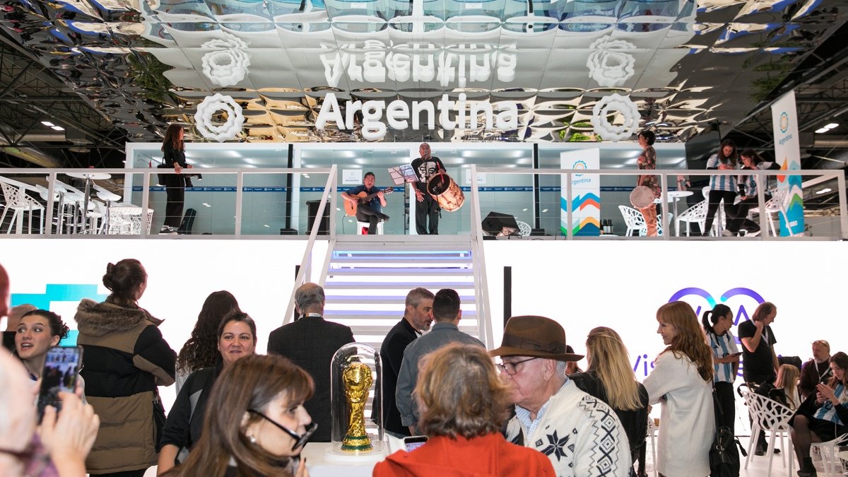 El stand argentino en la Feria de Turismo Foto prensa