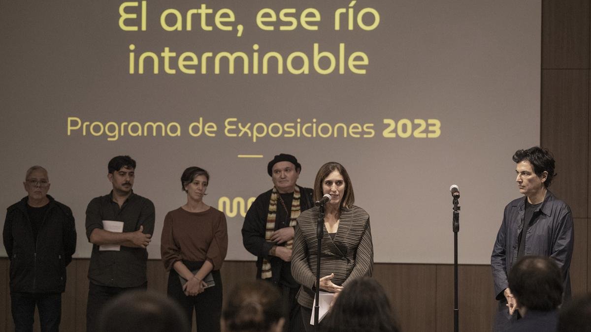 Muchos de los 200 directivos de museos que van a estar sentados durante tres maanas en este auditorio van a recorrer el Museo cont la directora Victoria Noorthoorn Foto Leo Vaca