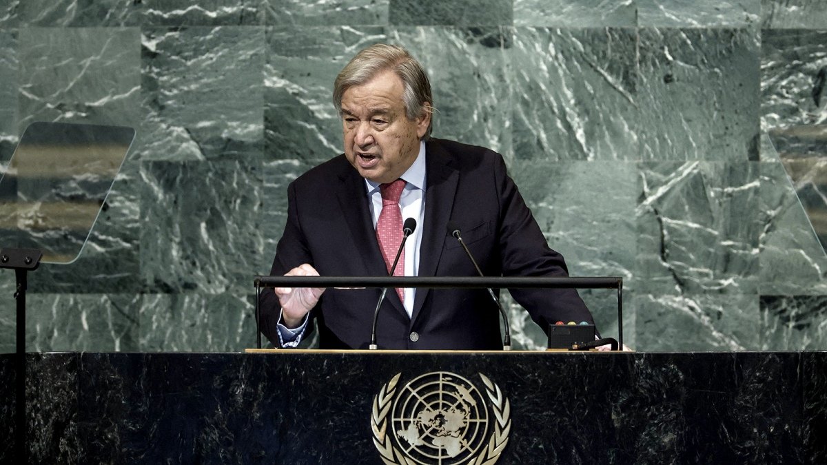 El portugus Guterres dio un duro discurso ante los integrantes del Consejo de Seguridad de la ONU Foto archivo AFP
