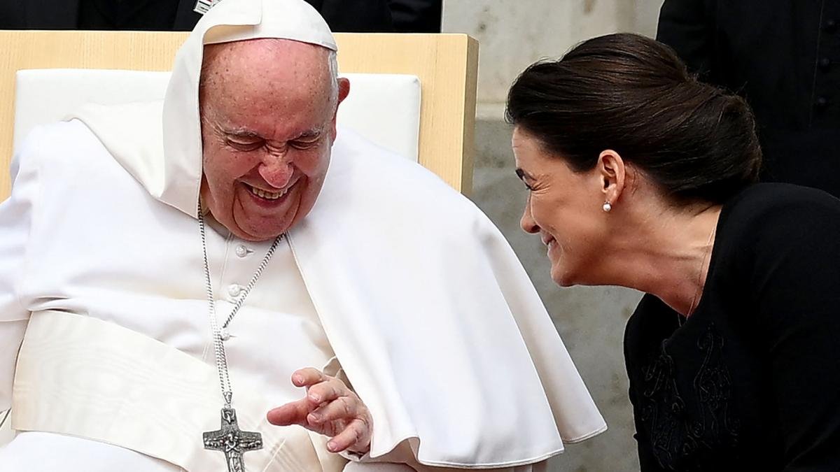 Francisco lleg a Hungra para una delicada visita Foto AFP