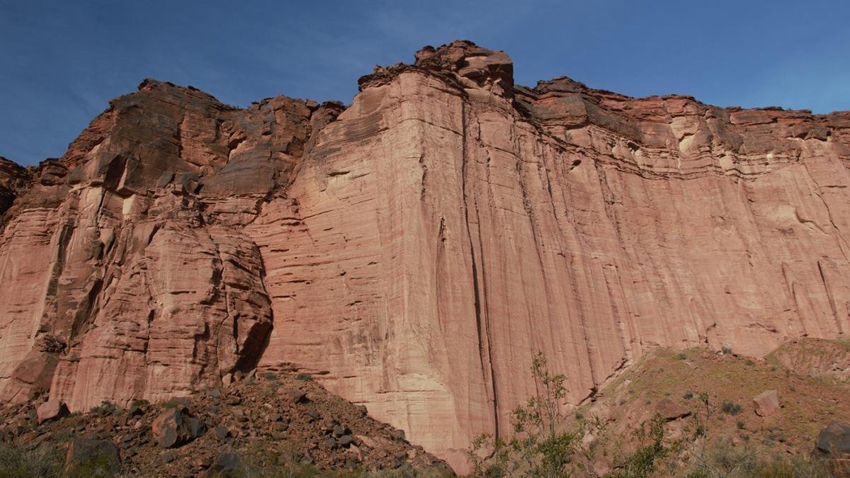 Las diferentes capas en las rocas evidencian el paso del tiempo Foto Prensa