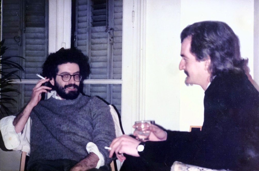 Charly Feiling junto a Chitarroni que escribi el prlogo