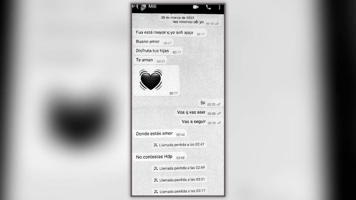 Emmily Rodrigues le envi mensajes por Whatsapp y llam a su novio en la noche que muri