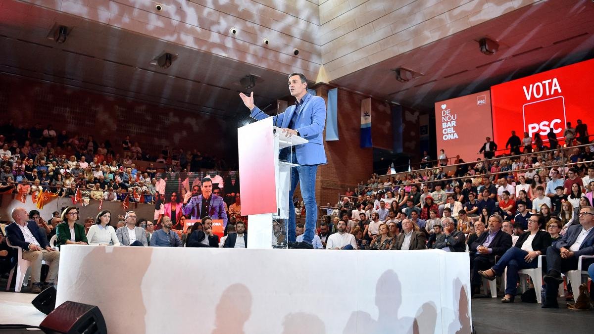El PSOE cerr su campaa en Barcelona Foto AFP