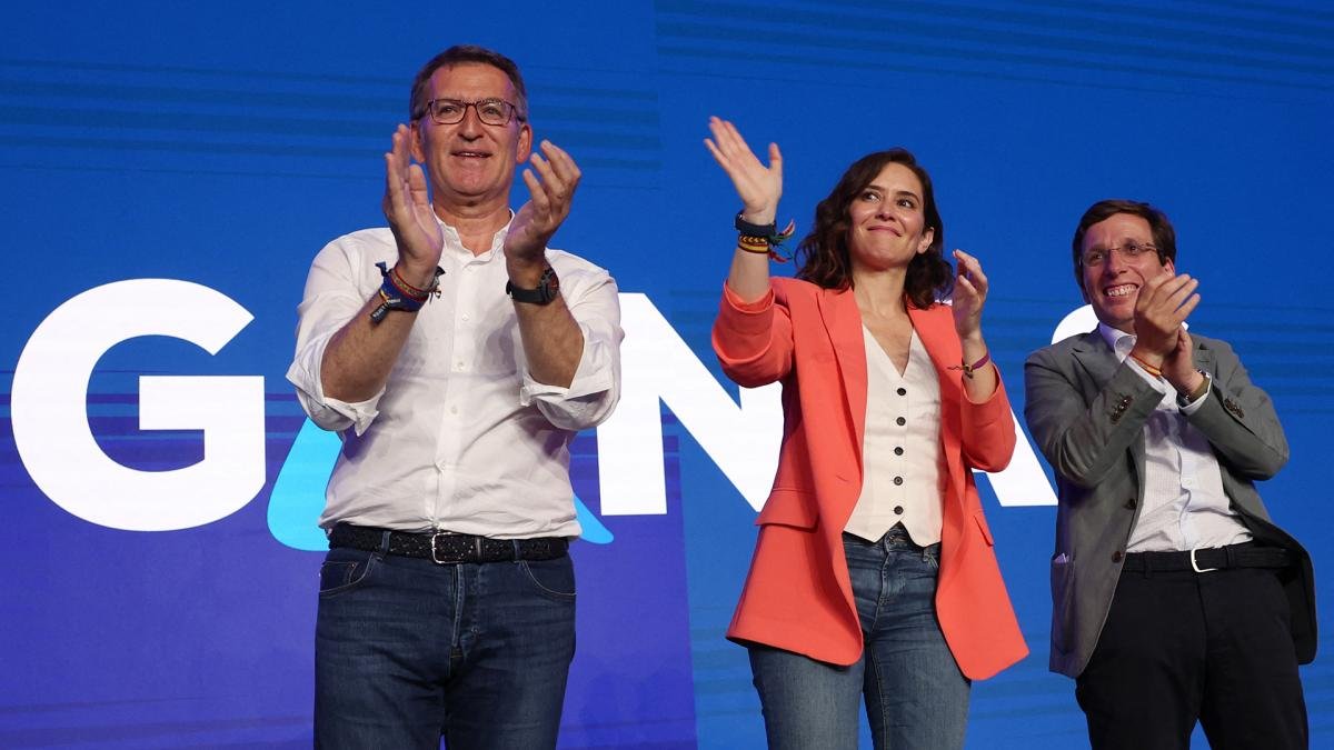 La oposicin eligi Madrid para su cierre Foto AFP