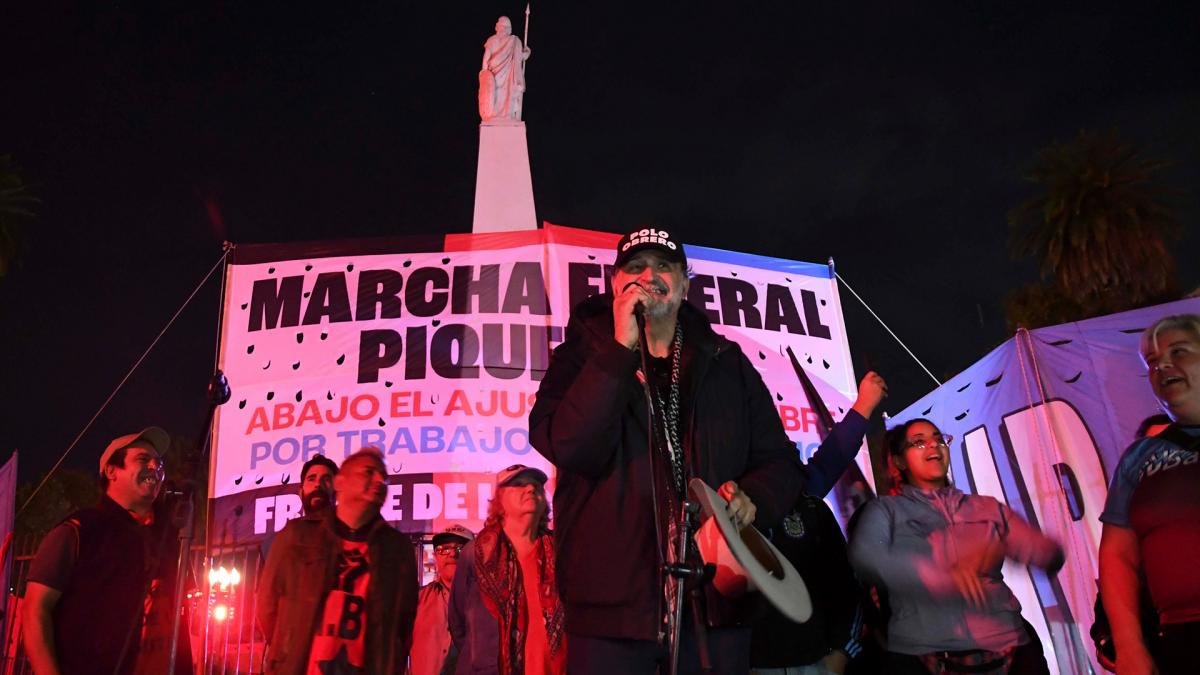 La Marcha Piquetera Federal pide polticas contra el hambre y la pobreza