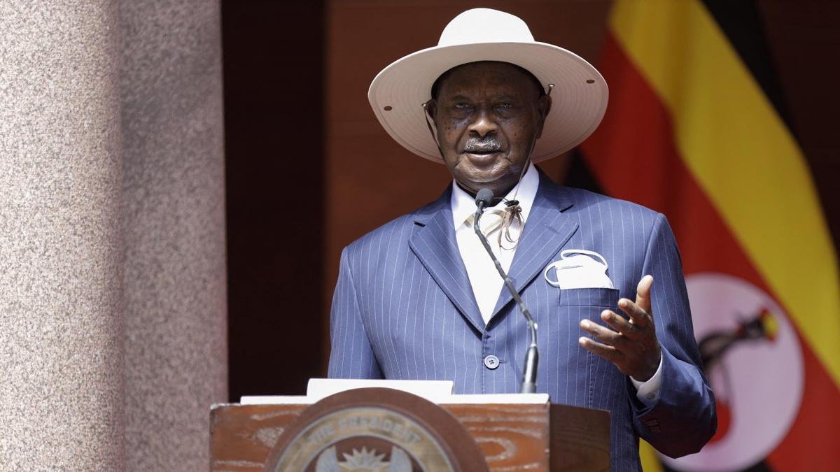 El presidente Yoweri Museveni insisti con sostener la normativa discriminatoria pese a la crticas internacionales Foto AFP