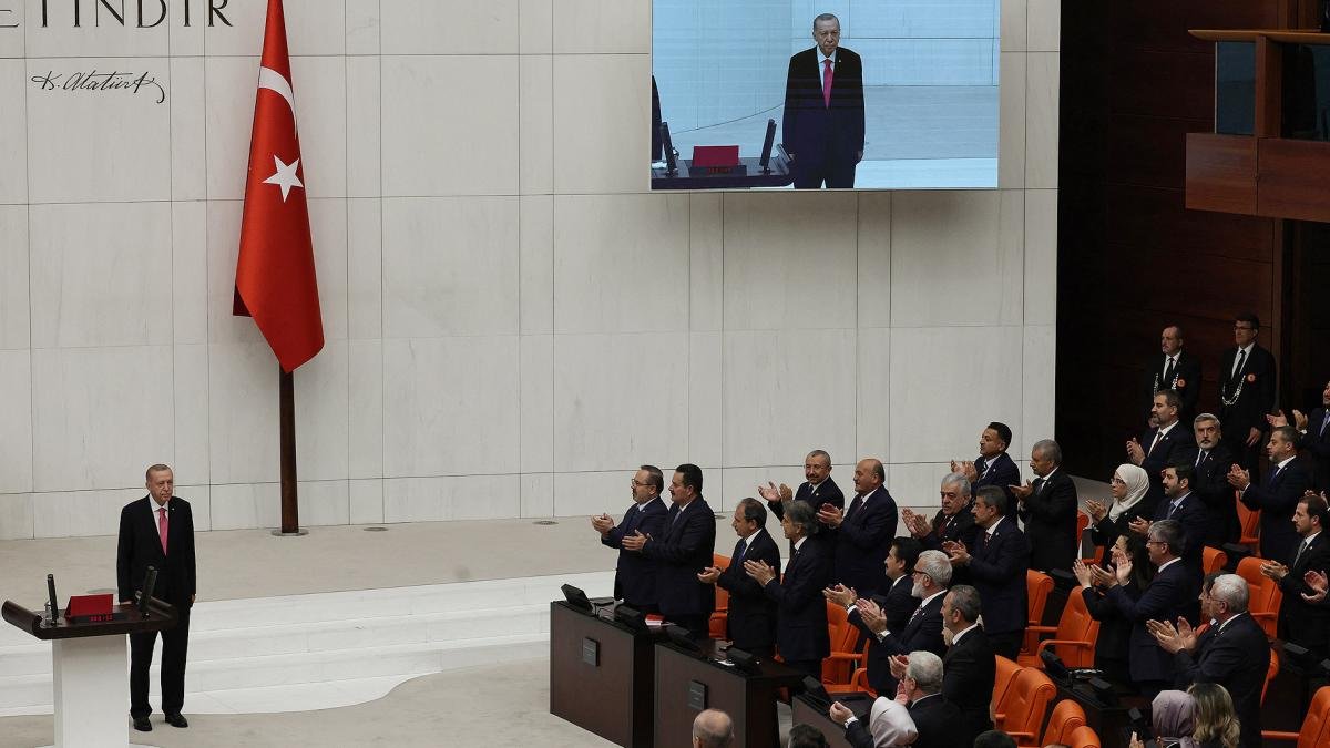 La ceremonia de investidura de Erdogan cont con la presencia de unos 20 jefes de Estado Foto AFP