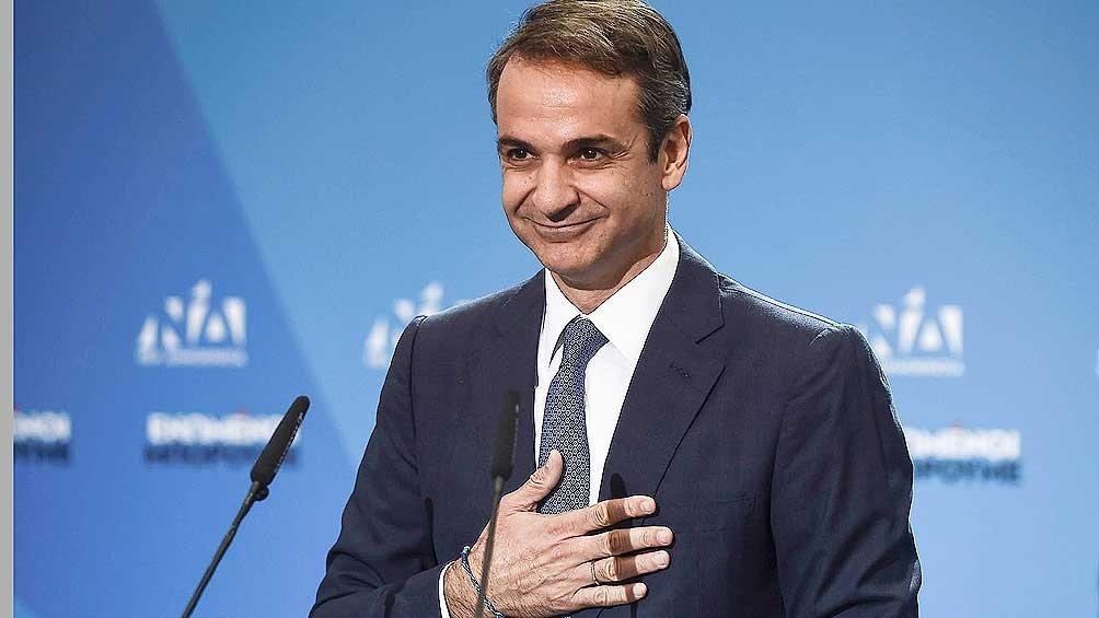 Mitsotakis gan las parlamentarias por mayora absoluta Foto AFP