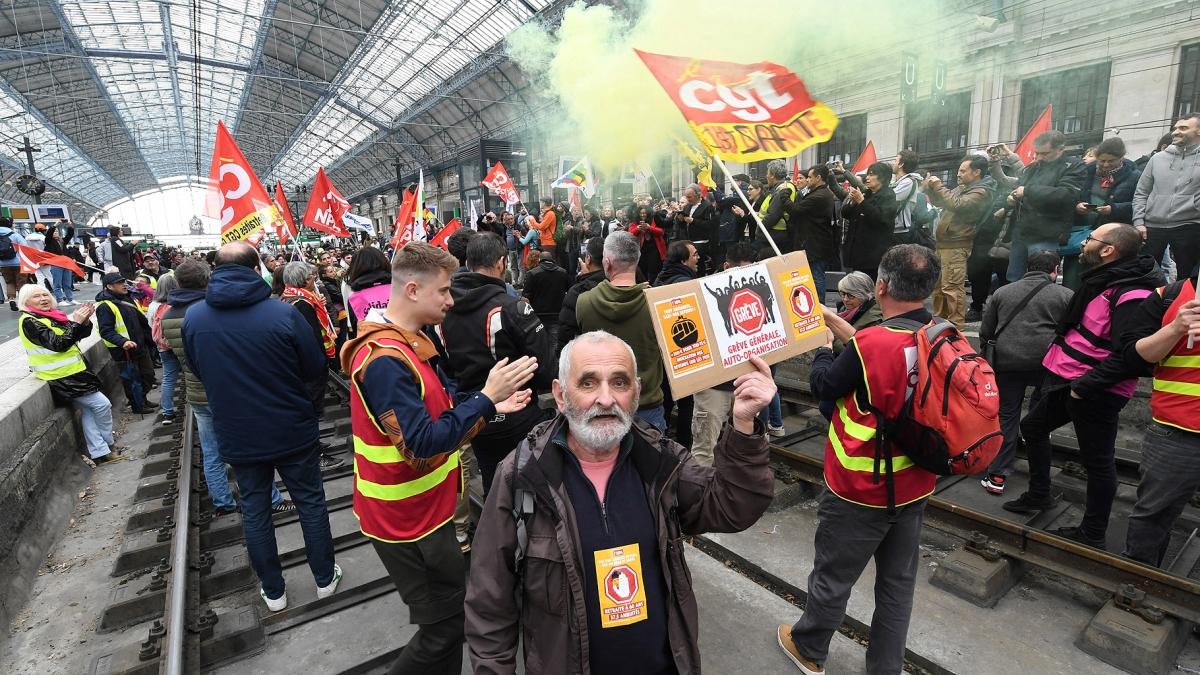 Se produjeron nuevas protestas en Francia contra la reforma jubilatoria Foto AFP