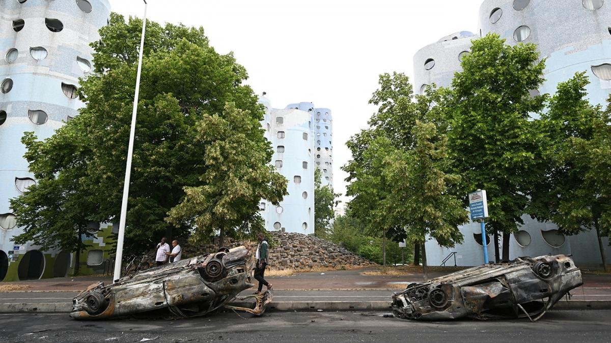 Los disturbios se desencadenaron luego de que Nahel un joven de 17 aos fuera baleado por un polica Foto AFP