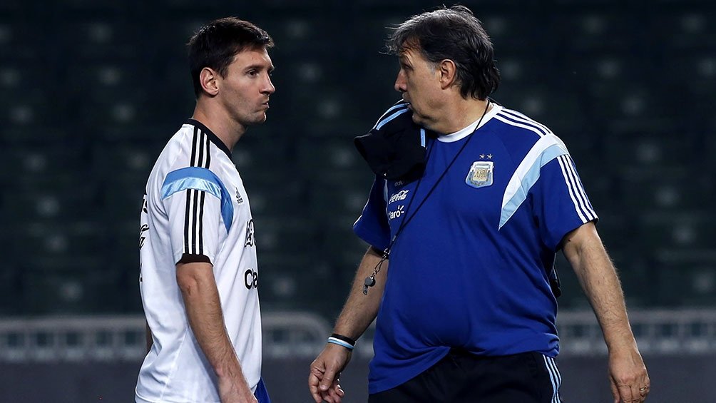 Messi y Martino en tiempos de Seleccin Argentina Foto Archivo