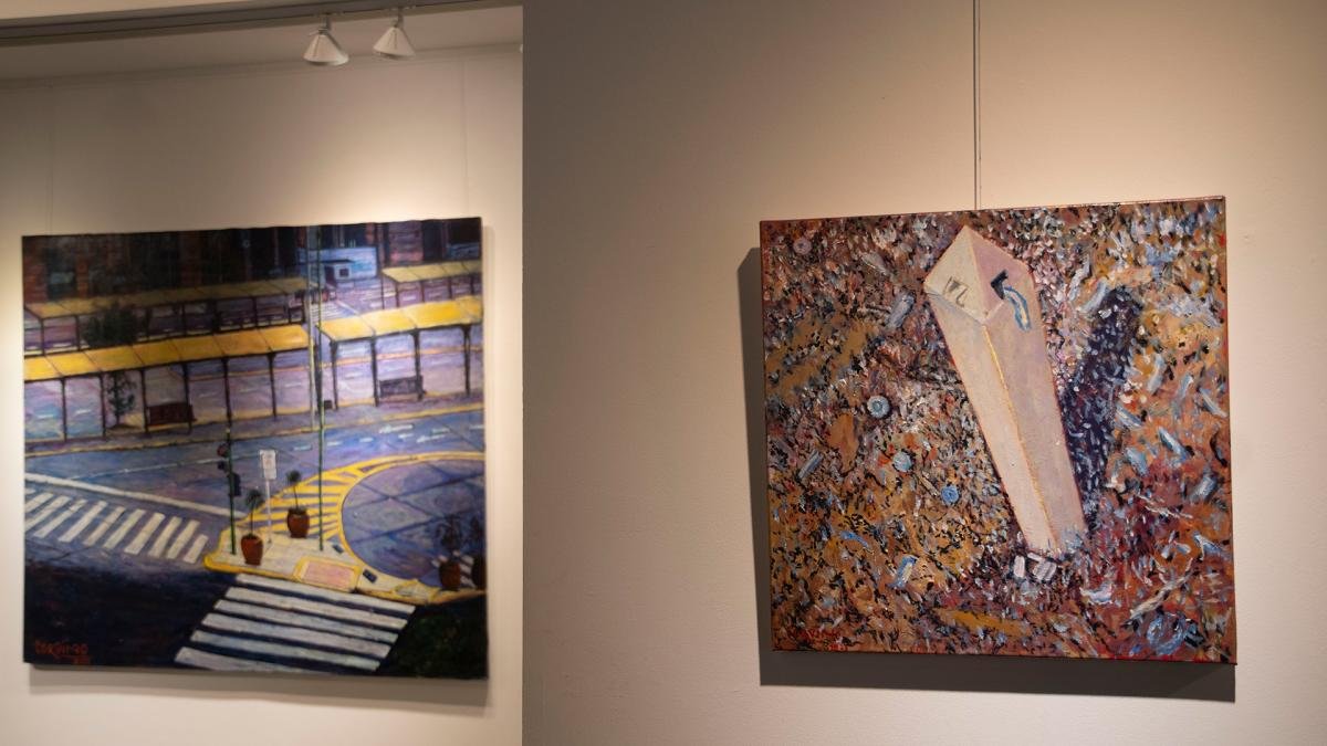 Corvino define su obra como un reflejo de los sucesos que van marcando los cambios en nuestro hbitat urbano Foto Camila Godoy
