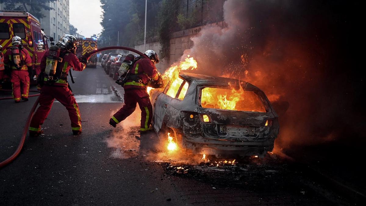 Siguen las protestas en varias ciudades francesas por el crimen de un joven a manos de la Polica Foto AFP