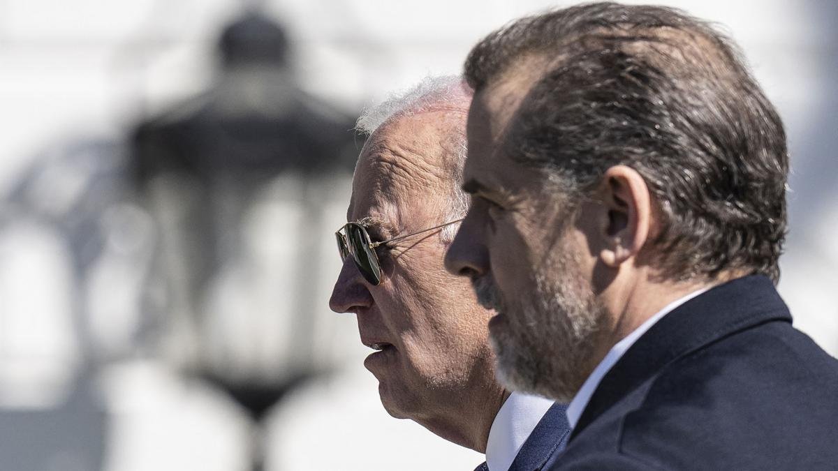 Joe Biden y su hijo Hunter Foto AFP