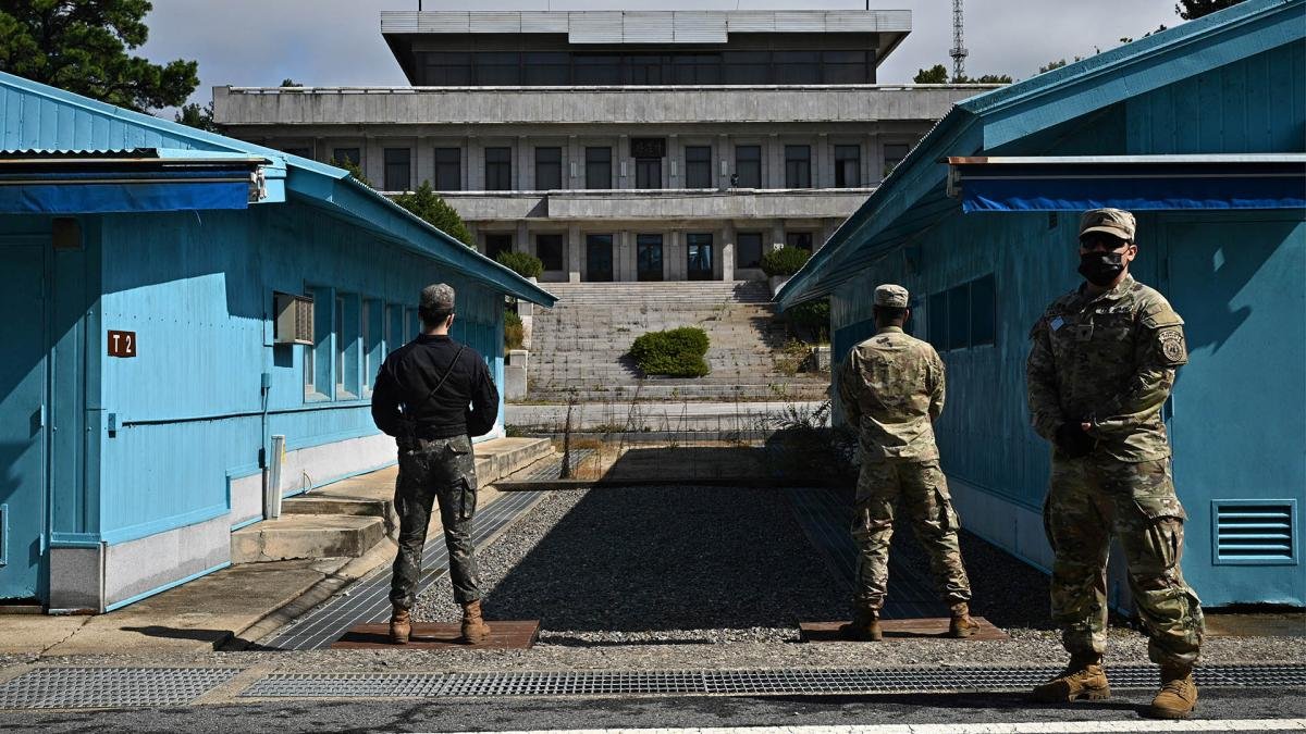 Frontera denominada Zona desmilitarizada en Corea del Norte Foto AFP