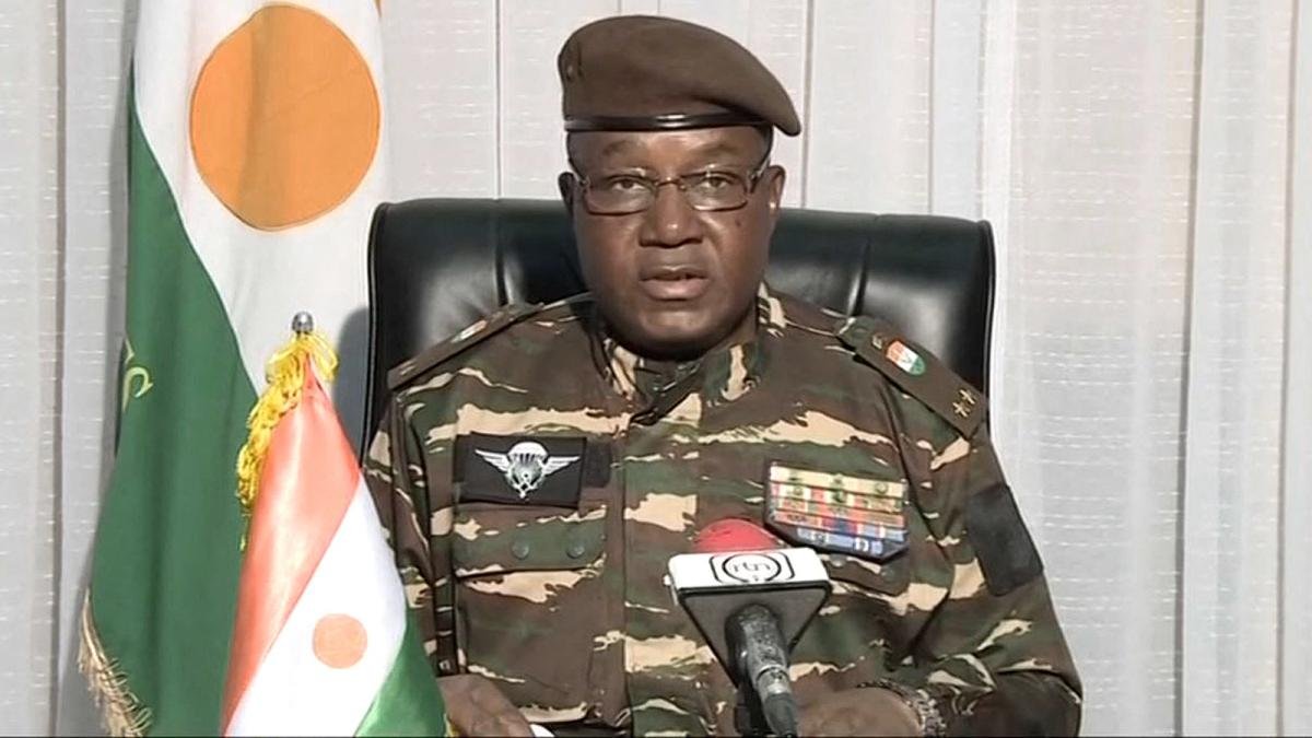 El general Abdourahmane Tchiani es la cabeza visible del nuevo rgimen Foto AFP