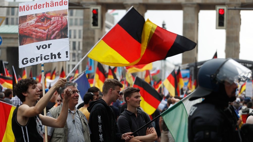 Militantes del ultraderechista Alternativa para Alemania AfD Foto AFP