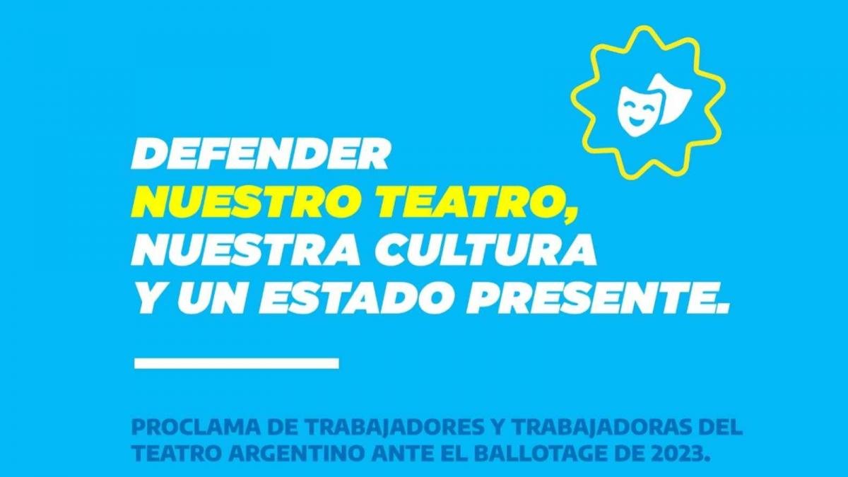 La proclama fue firmada por artistas de todas las disciplinas teatrales