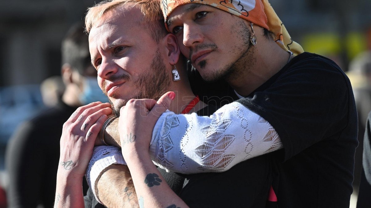Los festejos por la sancin de la ley Foto Victoria Gesualdi