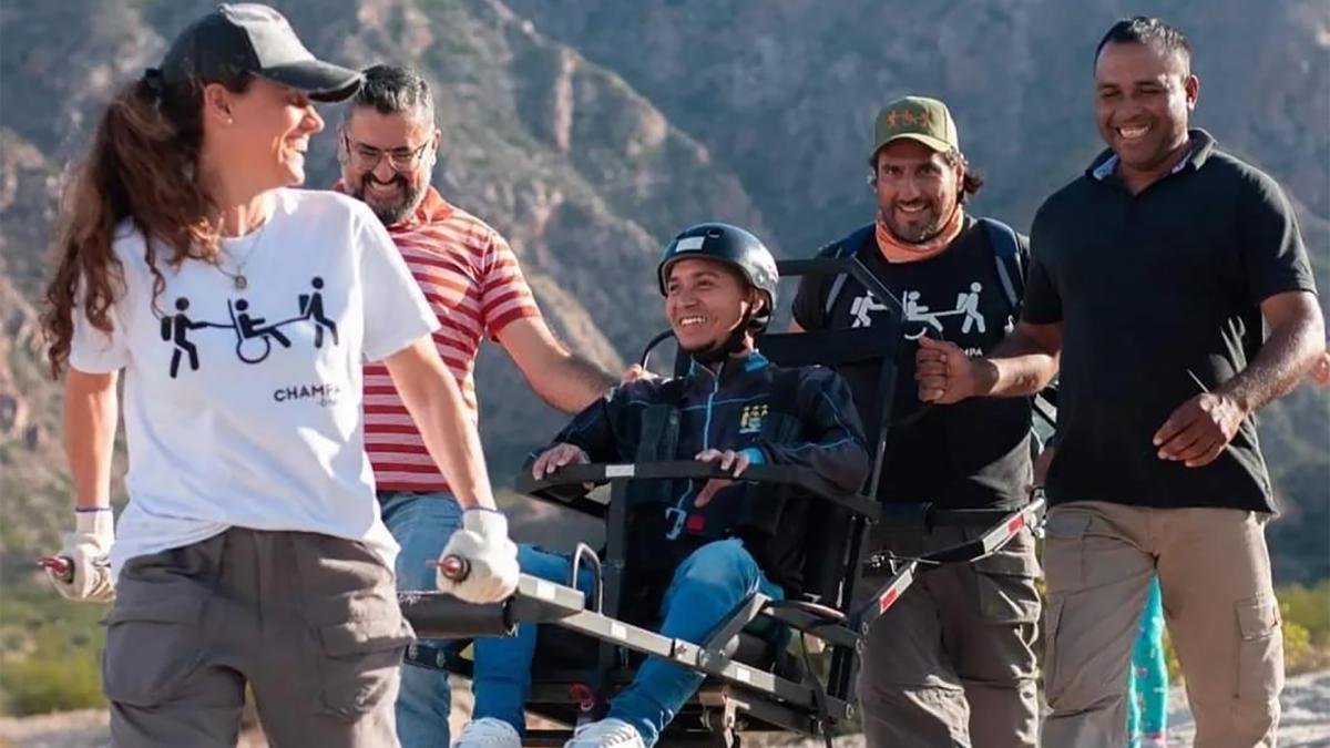 Sillas anfibias senderos sealtica adaptadas ganan terreno en los principales destinos del pas Foto Prensa