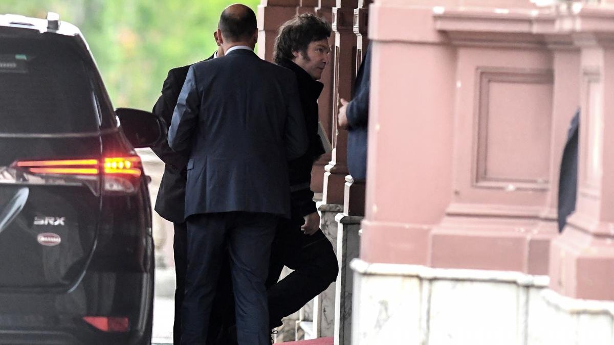 Milei nuevamente en Casa Rosada Foto Nacho Snchez