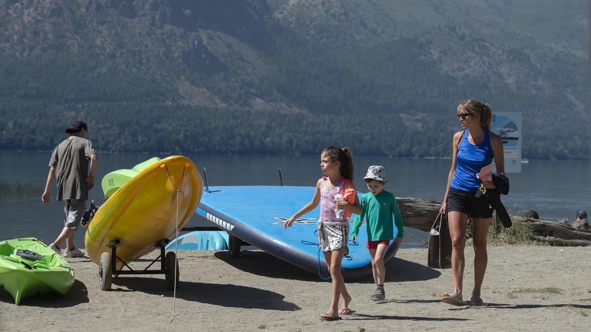 Las temperaturas estuvieron del lado del turismo veraniego Foto Alejandra Bartoliche