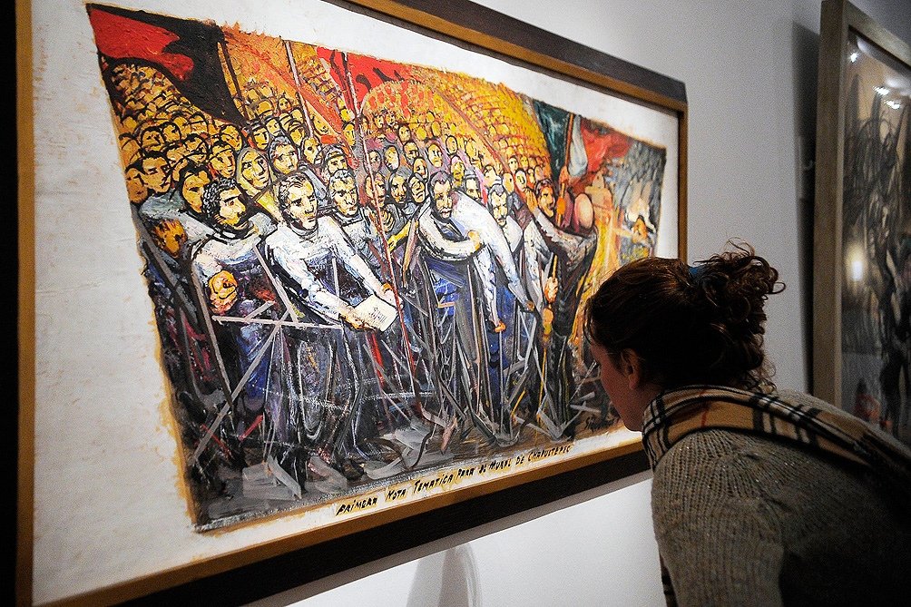 Uno de sus murales fue inaugurado en 2010 por Cristina Fernndez de Kirchner