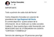 Escándalo en Río Seco: la Liga Regional Norte negó haber recibido aportes del legislador Flores