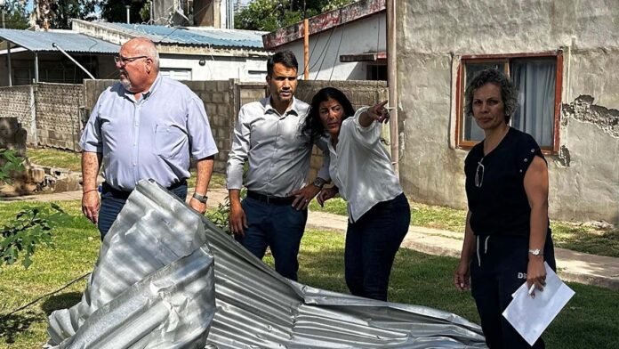 La Provincia acompaña a municipios y comunas afectados por el temporal en el sur y sudeste cordobés