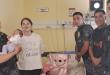 Una bebé se ahogó y fue salvada por la rápida intervención policial en Villa María