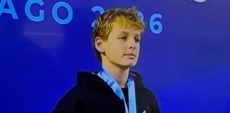 Augusto Scarafía inicia su participación en el Campeonato Nacional de Natación