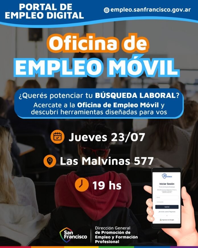 La Oficina de Empleo Móvil llega a barrio Hospital para acercar oportunidades