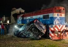 Tancacha: un móvil de la Guardia Local cayó en un pozo durante un patrullaje