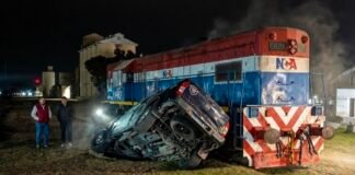 Tancacha: un móvil de la Guardia Local cayó en un pozo durante un patrullaje