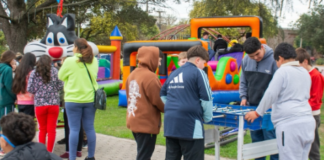 Colonia Marina festejó el Día del Niño en la plaza local