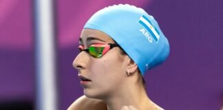 Malena Santillán terminó sexta en la Final B de los 200 metros espalda del Pan Pacific