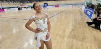 Bianca Bustamante terminó cuarta en el Nacional Absoluto de patín