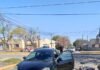 Choque entre un auto y una moto dejó a una mujer con lesiones leves