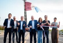 Llaryora inauguró otro tramo de la circunvalación y reclamó fondos de las retenciones