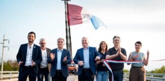 Llaryora inauguró otro tramo de la circunvalación y reclamó fondos de las retenciones