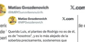 Nueva guerra en redes Torres Vs. Gvozdenovich: «Intentan resolver la conducción por zoom», le dijo el peronista al radical