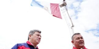 Bomberos de San Francisco participaron de la inauguración de un tramo de la Autovía 19